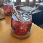 こむぎ日和 - ざくろ酢ソーダ割り