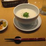 中国菜 RUFUFU - 秋鮭の広東粥(2014.09)