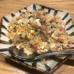 広島お好み焼 鉄板焼 一閃 - 数の子入りのチャーハン♪食感も楽しく美味しい