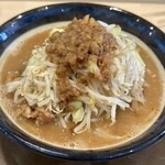 手打麺祭 かめ囲 - 『手打ち二郎 ニンニク少なめヤサイアブラ』