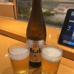 うまい鮨勘 - スーパードライ　890円