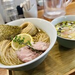 ユナイテッド ヌードル アメノオト - 味玉昆布水つけ麺