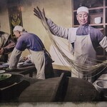 蘭州拉麺店 火焔山 - 壁画。