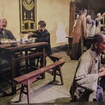 蘭州拉麺店 火焔山 - 壁画。