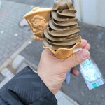 森乃園 - ほうじ茶ソフト最中つき