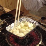 豊丸水産 - にんにくのバター炒め。これを食べたあとに溶き卵を入れて玉子焼きに！