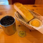 コメダ珈琲店 - 料理写真:アイスコーヒー540円+トーストモーニング(無料サービス)