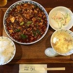 中国菜 オイル - 四川麻婆豆腐ランチ（上方から）