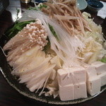 森のおはな - すっぽん鍋の野菜です。このなに餅が居たことで、大変なことに！