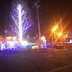 JR遠賀川駅前も、１２月はイルミ点灯です。