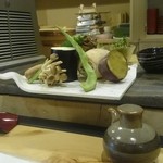 魚粋亭 - 天ぷらはこの中から三品選べました。
