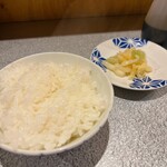 焼豚らーめん じゅんこ - ごはんとお新香 150円