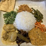 Spice Shot - スリランカプレート　あいがけ