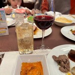 ホテル アゴーラ リージェンシー - ハイボールと赤ワイン
      グラス交換制じゃないのが嬉しい(*´ω｀人)