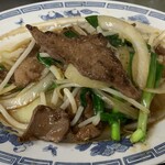 天一軒 - ニラレバ炒め