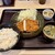 かつ庵 - 料理写真:熟成120gロースかつ定食 白飯大盛り+みそ汁