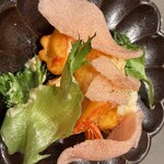 食堂 松おか - プリっとざくざくなえびまよ 1078えん