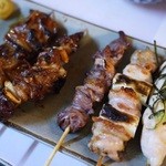 学大酒場エビス参 - 串盛り色々食べたくなるんだよね(；・∀・)