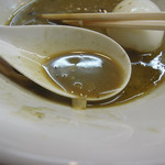 煮干中華ソバ イチカワ - 特濃スープを飲む