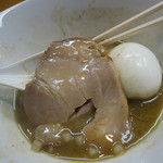 煮干中華ソバ イチカワ - 麺啜り終了