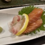 ビジネスホテル千楽 - 夕食　お刺身