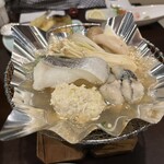 ビジネスホテル千楽 - 夕食　タラ鍋