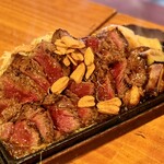 がんばれニッポン馬肉道場 馬喰ろう - 名物！！ガーリックステーキ：絶対サービスの量w