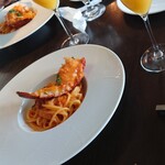 IL PINOLO SKY TERRACE 横浜 - オマール海老のトマトクリームスパゲッティーニ(ランチコース)