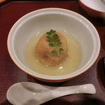 割烹 恵比寿 - ＜再訪・2014年12月＞コース料理。エビ芋饅頭の餡かけ。