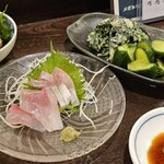 金町製麺 - 刺身など