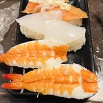 松葉蟹 吃到飽 Kanizanmai 名古屋榮店 - 握壽司（蝦・魷魚・鮭魚）