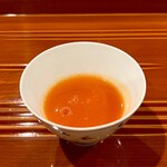 銀座 きた川 - 金時人参の汲み出し