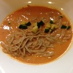 Soba Ristorante na-ru - カニのトマトクリーム蕎麦