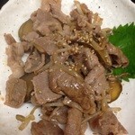 加賀屋 - 豚肉と古漬の炒め