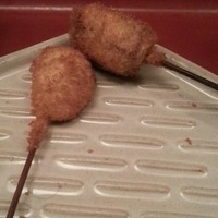 串処 最上 北新地店 - 玉ねぎと牛肉