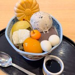 菊丸 - 丹波黒豆あんみつ