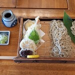 そば処 庄司屋 - 相盛り板天　全景
