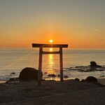 佐宗 - 南知多にて　お宿から徒歩数分でこんな素晴らしい夕日を眺められます。パワースポットです