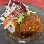 RESTAURANT レンガ屋 - 日替わりサラダとハンバーグランチ　　