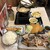 魚がし食堂 - 料理写真:アラ煮盛り、特大アジフライ、トロホッケ、漁師のめった汁、ごはん(大)、白菜の浅漬け