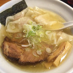 翔鶴 - 塩雲呑麺(大盛メンカタ) 850円