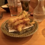 島ノ飯 みなもと - 生ハムと島らっきょ天