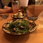 島ノ飯 みなもと - 和牛ハツタタキ胡麻ネギ酢