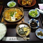 金鳳食堂 - かつ煮定食/金目鯛煮付け定食