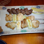 焼き鳥　砂肝・ねぎま　各150円（2014.11月）
