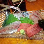 刺身の盛り合わせ　3,000円（2014.11月）