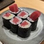 酒遊庵こてつ - 特上とろ鉄火巻き1,800円