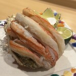 酒遊庵こてつ - ずわい蟹甲羅盛り半杯5,000円
