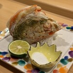 酒遊庵こてつ - ずわい蟹甲羅盛り半杯5,000円