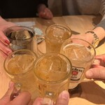 カジュアルフレンチBar 7FUKU - 改めてハイボールで乾杯♫